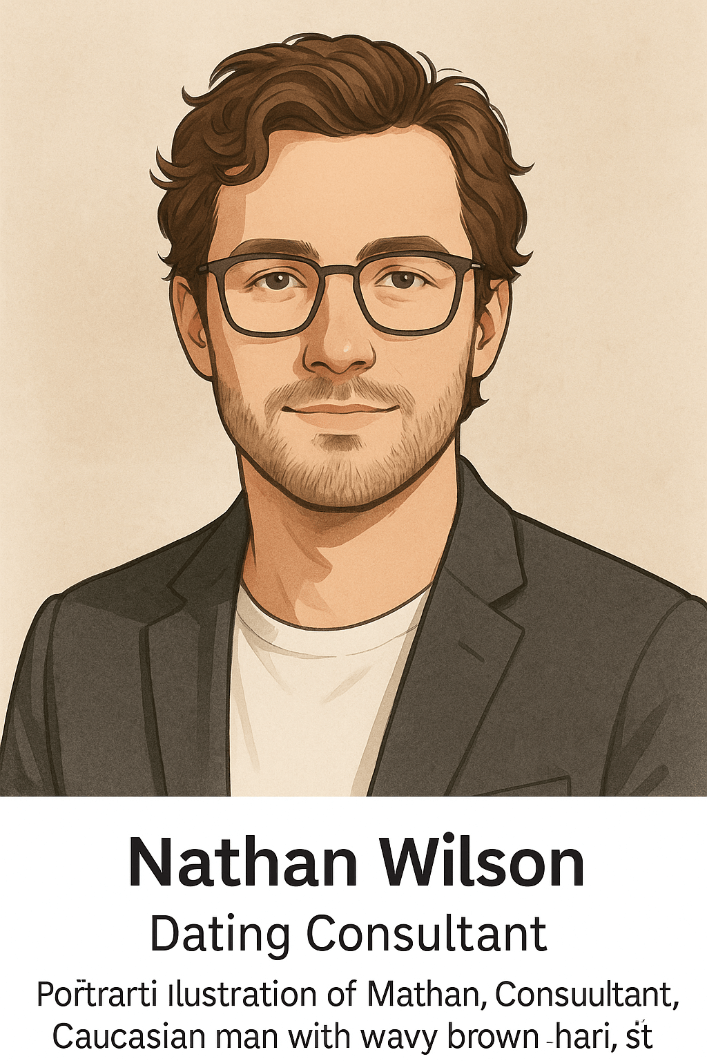 Portrait illustration of Sarah Thompson, Content Director at TopSugarDaddyApps.com, journalist and digital relationship expert featured in Forbes and Wired